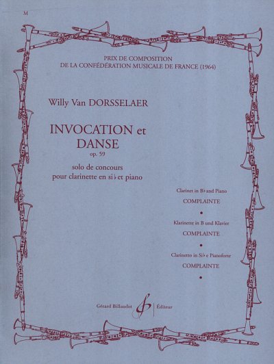 W.v. Dorsselaer: Invocation Et Danse, KlarKlv (KlavpaSt)