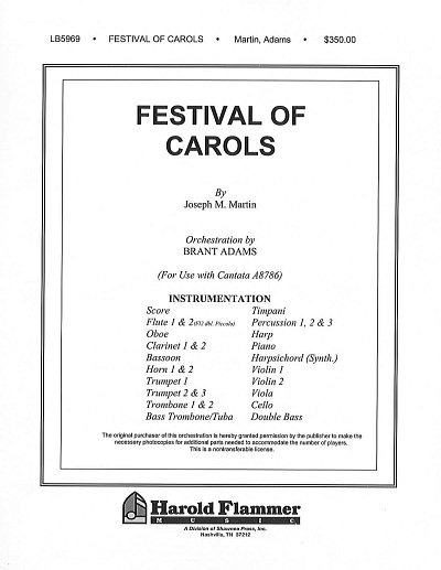 J. Martin: Festival of Carols, Sinfo (Pa+St)