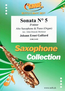 J.E. Galliard: Sonata N° 5 in D minor, AsaxKlaOrg