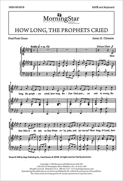 How Long, the Prophets Cried