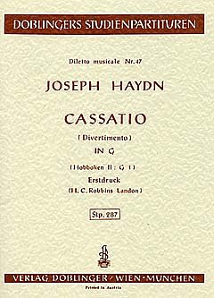 J. Haydn: Cassatio G-Dur Hob 2/2