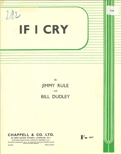 DL: J.R.B. Dudley: If I Cry, GesKlavGit