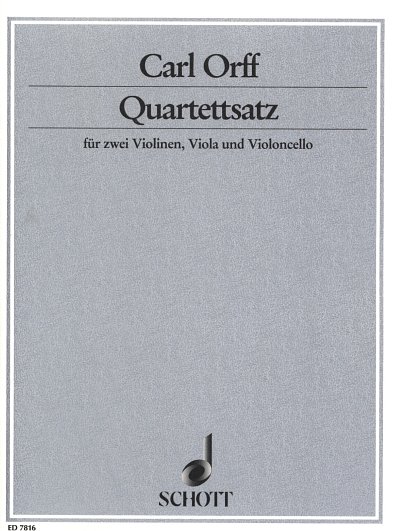 C. Orff: Quartettsatz , 2VlVaVc (Pa+St)