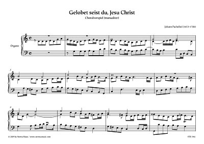DL: J. Pachelbel: Gelobet seist du, Jesu Christ Choralvorspi