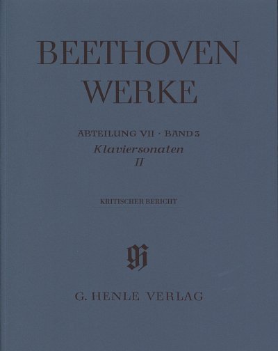 L. v. Beethoven: Klaviersonaten 2 - Kritischer B, Klav (Bch)