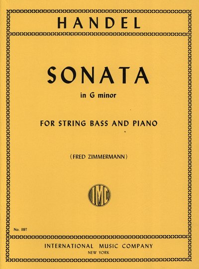 G.F. Haendel: Sonate G-Moll, KbKlav (Pa+St)