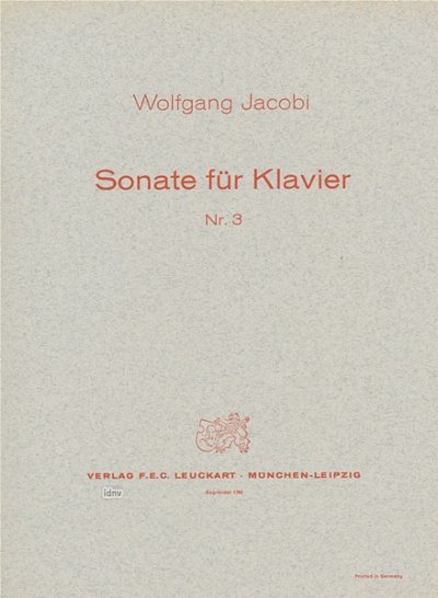 Jacobi Wolfgang: Sonate 3