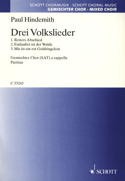 P. Hindemith: Drei Volkslieder  (Chpa)