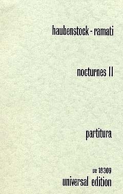 R. Haubenstock-Ramat: Nocturnes II  (Stp)