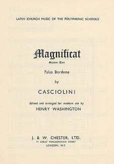 C. Casciolini: Magnificat Tone VII, GchKlav (Chpa)