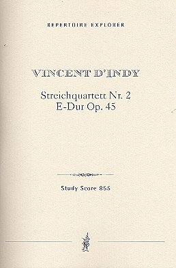 V. d'Indy: Streichquartett Nr. 2 E-Dur op. 45, 2VlVaVc (Stp)