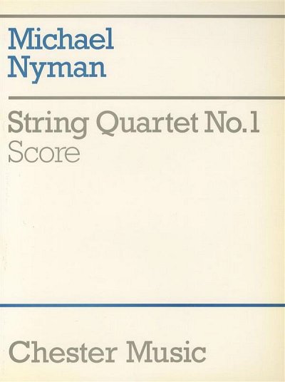 M. Nyman: String Quartet No. 1 Score, 2VlVaVc (Part.)