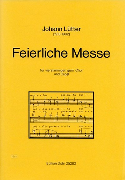 J. Lütter: Feierliche Messe, GchOrg (Part.)