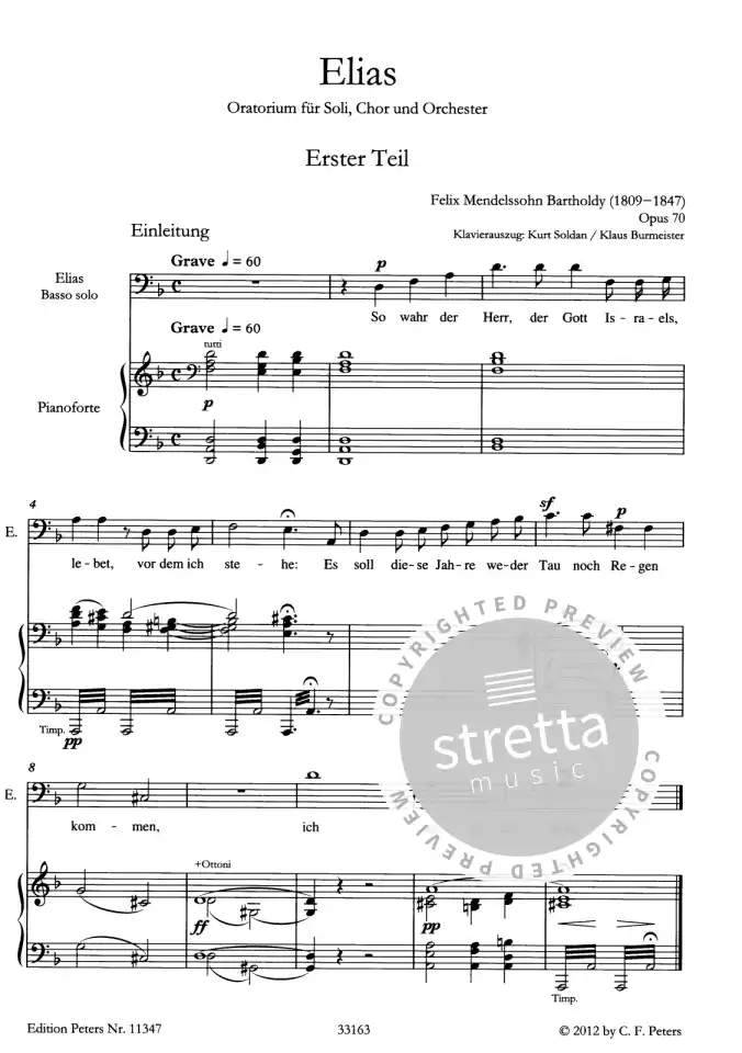 F. Mendelssohn Barth: Elias op. 70, GsGchOrch (KA) (1)