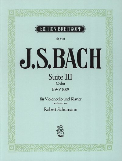 J.S. Bach: Suite 3 C-Dur Bwv 1009 (Vc)