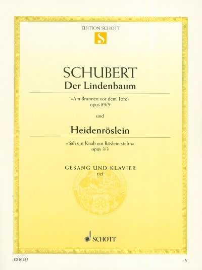 F. Schubert: Der Lindenbaum / Heidenröslein op. 8, GesTiKlav