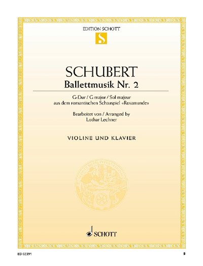 F. Schubert: Ballettmusik Nr. 2 G-Dur op. 26 , VlKlav