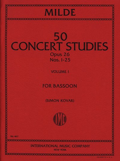L. Milde: 50 Concert Studies 1 op. 26, Fag
