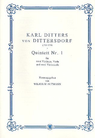 C. Ditters von Dittersdorf: Quintett 1 A-Dur