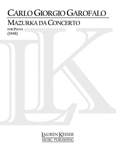 Mazurka da Concerto, Klav