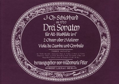 J.C. Schickhardt: Drei Sonaten  (Pa+St)