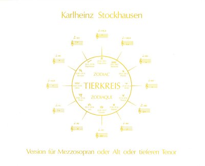 K. Stockhausen: Tierkreis, GesBrKlav (Part.)