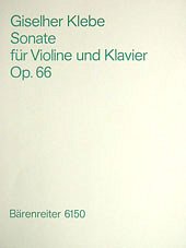 G. Klebe: Sonate für Violine und Klavier o, VlKlav (SppaSti)