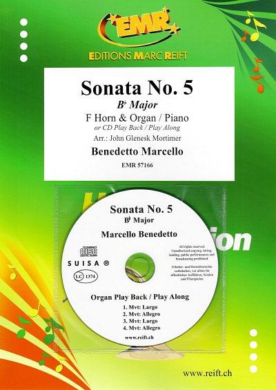 B. Marcello: Sonata No. 5, HrnOrg/Klav (+CD)