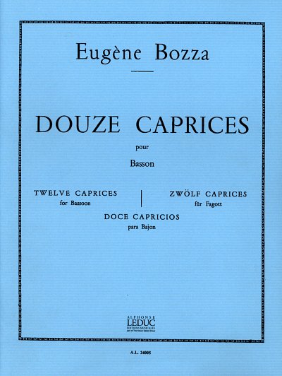 E. Bozza: 12 Caprices, Fag