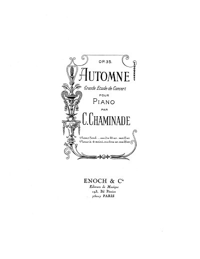C. Chaminade: Automne op. 35, Klav (EA)