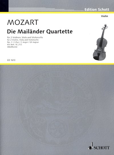 W.A. Mozart: Die Mailänder Quartette KV Anh. 211