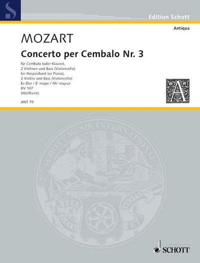 DL: W.A. Mozart: Concerto III Es-Dur (Pa+St)