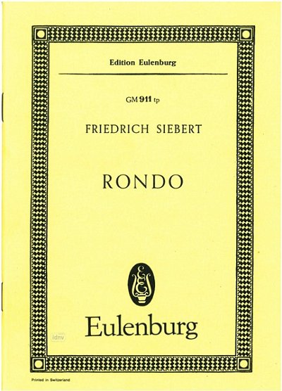 F. Siebert: Rondo für Orchester, Orch (Stp)