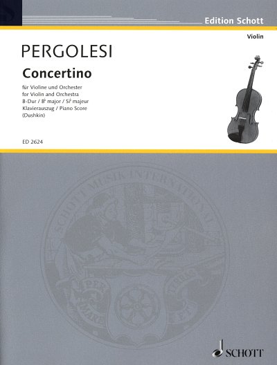 G.B. Pergolesi: Concertino B-Dur , VlOrch (KASt)