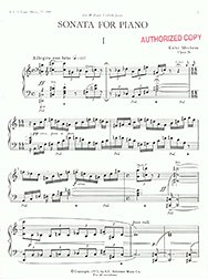 K. Mechem: Sonata for Piano, Klav