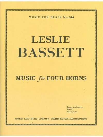 Music For Four Horns (Pa+St)