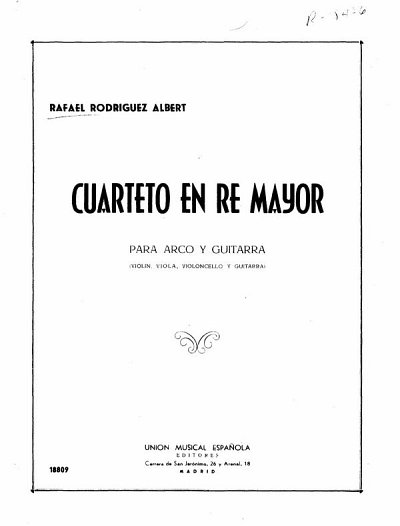 Cuarteto En Re Mayor (Part.)