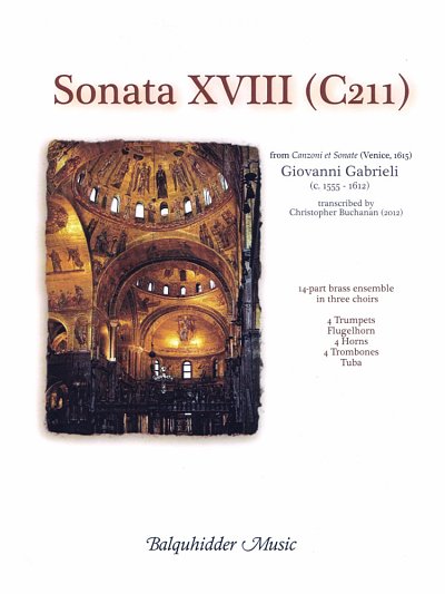 G. Gabrieli: Sonata XVIII (C211), 14Blech (Pa+St)