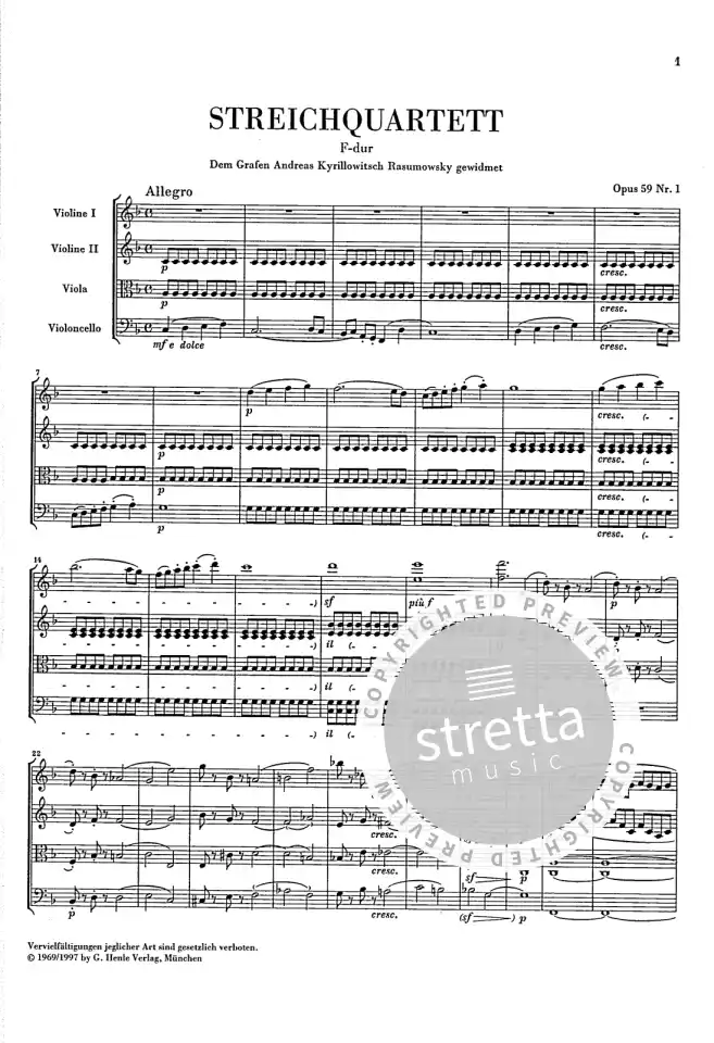 L. v. Beethoven: Die Streichquartette, 2VlVaVc (7STP) (6)