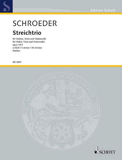 DL: H. Schroeder: Streichtrio e-Moll, VlVlaVc (Part.)