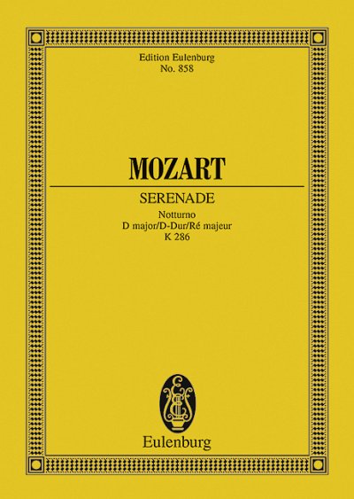 DL: W.A. Mozart: Serenade Nr. 8 D-Dur (Stp)