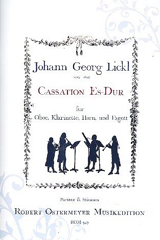 J.G. Lickl: Cassation Es-Dur, ObKlarHrnFg (Pa+St)
