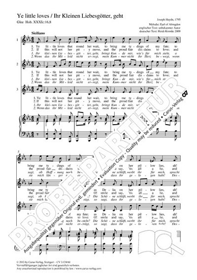 DL: J. Haydn: Ye little Loves Es-Dur Hob. XXXIc:16,8 (17 (Pa
