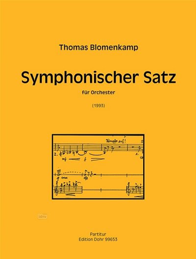 T. Blomenkamp: Symphonischer Satz, Orch (Stp)