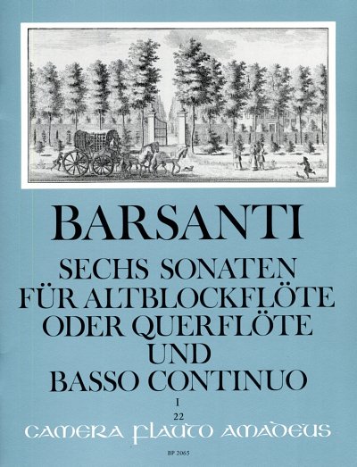 F. Barsanti: Sechs Sonaten fuer Altblockfloete, ABlfBC (Pa+S