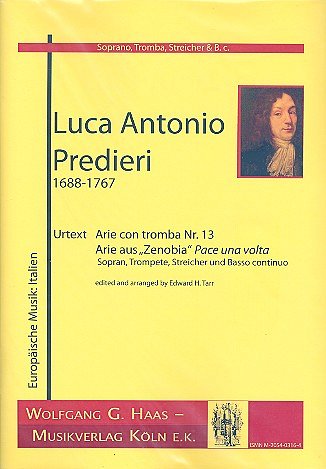 Predieri Luca Antonio: Pace Una Volta (Zenobia)