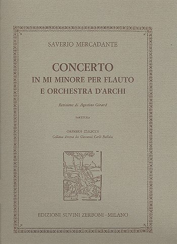 S. Mercadante: Concerto e-Moll op. 57 (Part.)