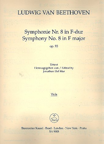 L. v. Beethoven: Symphonie Nr. 8 F-Dur op. 93, Sinfo (Vla)