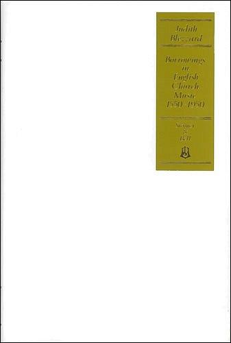 J. Blezzard: Borrowings in English Church Music 1550-19 (Bu)