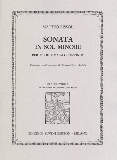 Sonata in Sol Minore Per Oboe E Basso Continuo (Part.)